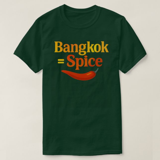 Camiseta Bangkok = Especias (Diseño del anverso)