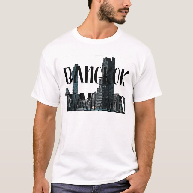 Camiseta Bangkok Tailandia - Ciudad, viajes, tailandés (Anverso)