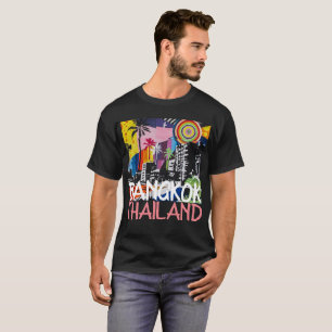 Camiseta Bangkok Tailandia, mural de graffiti