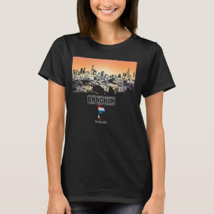 Camiseta bangkok thailand Skyline Vacaciones Souvenir ciuda