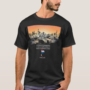 Camiseta bangkok thailand Skyline Vacaciones Souvenir ciuda