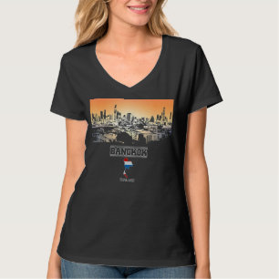 Camiseta bangkok thailand Skyline Vacaciones Souvenir ciuda