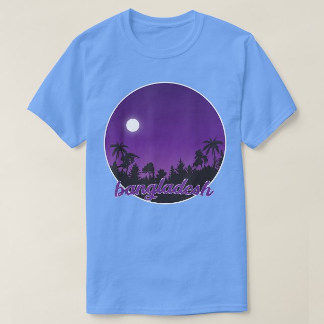 Camiseta bangladesh By night with Palms  (Diseño del anverso)