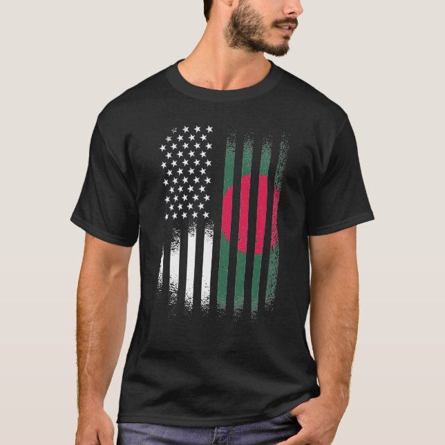 Camiseta Bangladesh Pat, el mes de la herencia estadouniden (Anverso)