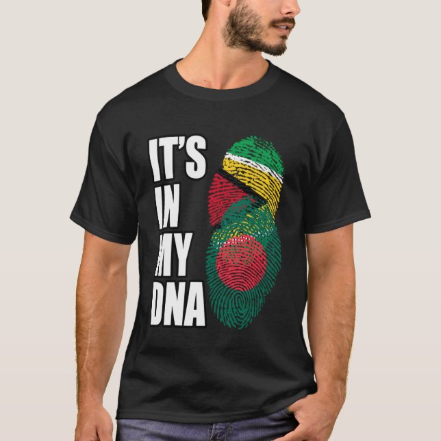 Camiseta Bangladesh Y Guyana Mezclan Patrimonio De La Bande (Anverso)