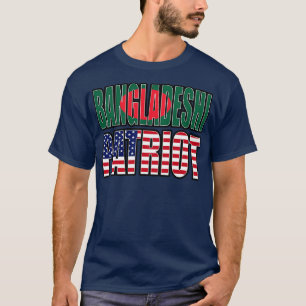 Camiseta Bangladeshi American Patriot Pride Heritage Flag G