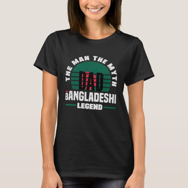 Camiseta Bangladeshi Bangladesh Bangladeshi Flag Fathers Da (Anverso)
