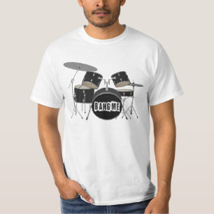 CAMISETA BANGME, SISTEMA DEL TAMBOR, BATERÍA