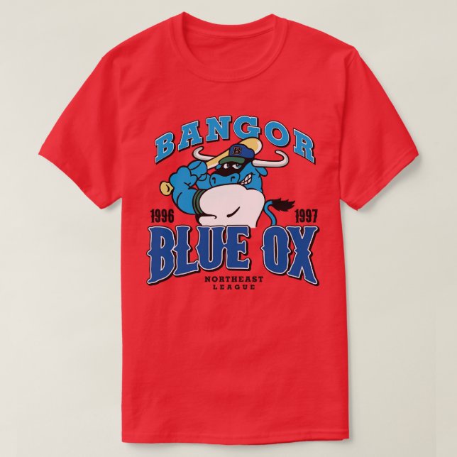 Camiseta Bangor Blue Ox (Diseño del anverso)