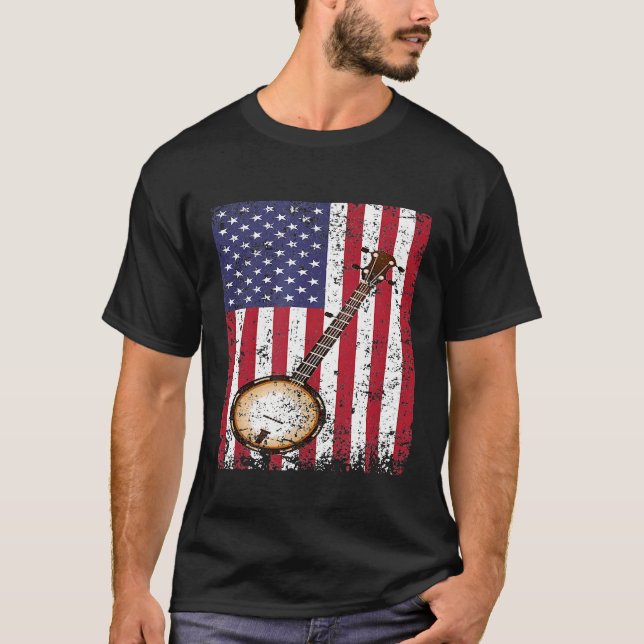 Camiseta Banjo americano (Anverso)