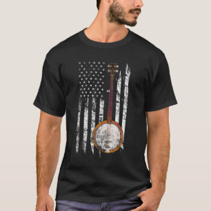 Camiseta Banjo azul - Bandera estadounidense