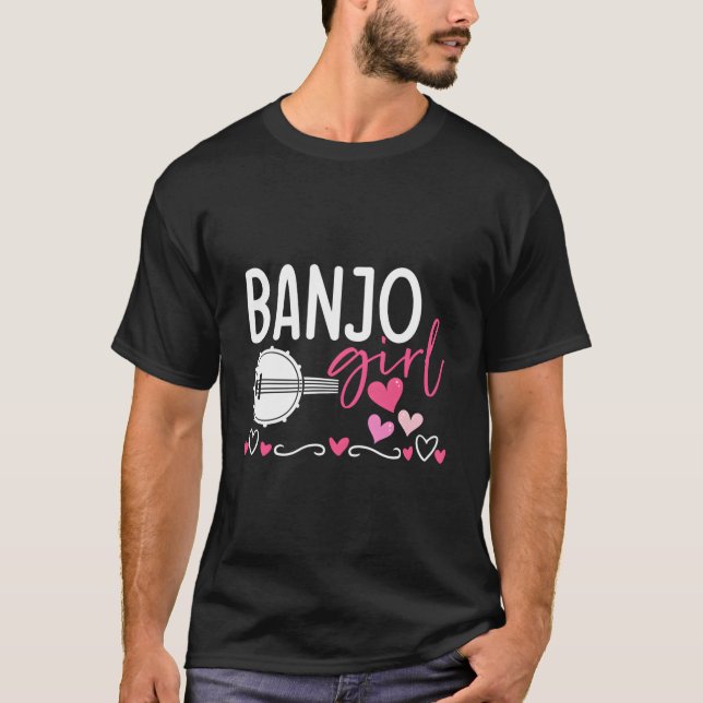 Camiseta Banjo Bluegrass Banjo Player (Anverso)