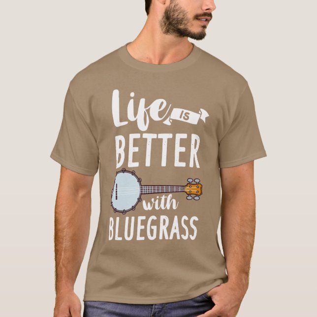 Camiseta Banjo Bluegrass Gift Music Guitar friends (Anverso)