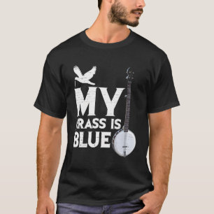 Camiseta Banjo Bluegrass Mi Grasa Es Banjos De Amor Azul