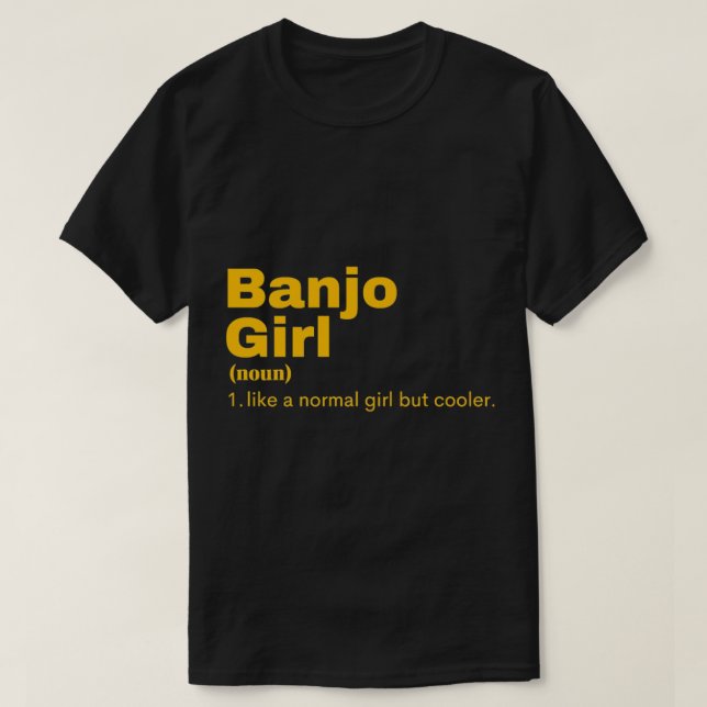 Camiseta Banjo Chica - Banjo T-Shirt (Diseño del anverso)