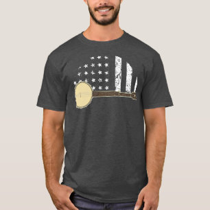 Camiseta Banjo con bandera estadounidense