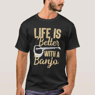 Camiseta Banjo Cuaderno Para Hombres Mujeres Bluegrass Coun