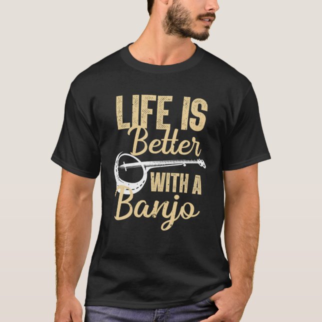 Camiseta Banjo Cuaderno Para Hombres Mujeres Bluegrass Coun (Anverso)