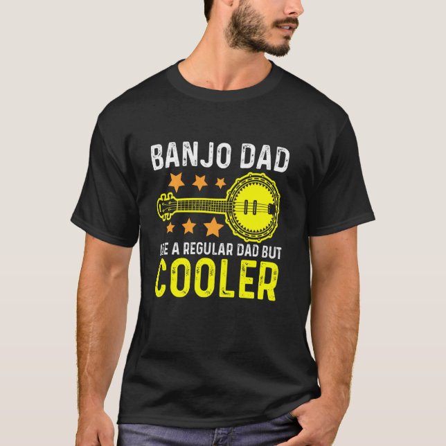 Camiseta Banjo Dad Stringband Acoustic Instruments Guitar (Anverso)