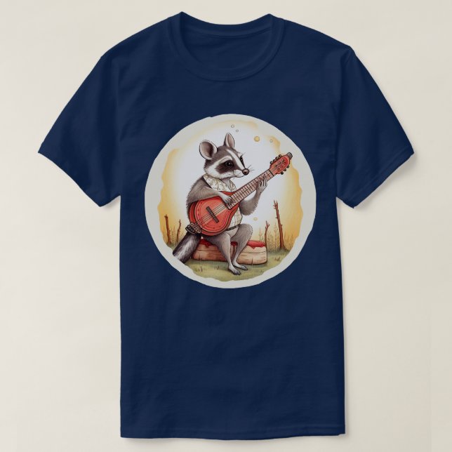 Camiseta Banjo de juego Opossum 1 (Diseño del anverso)