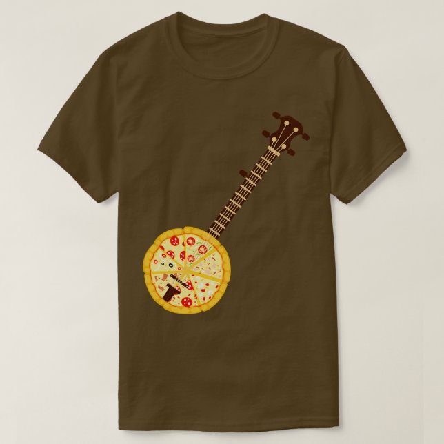 Camiseta Banjo Guitar Pizza (Diseño del anverso)