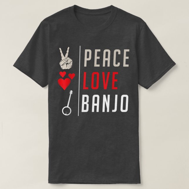 Camiseta Banjo Instrumento Musical Country Music Banjo Musi (Diseño del anverso)