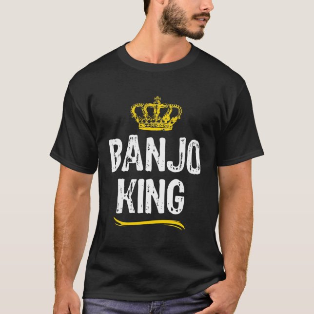 Camiseta Banjo King Men Boys Player  Cool Banjoist (Anverso)