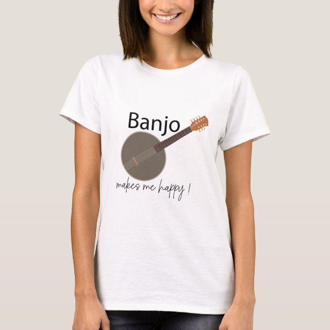 Camiseta Banjo me hace feliz (Anverso)