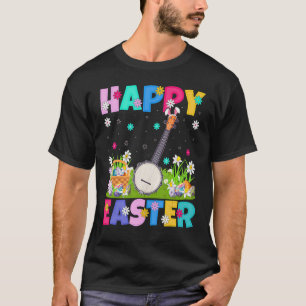 Camiseta Banjo Music Happy Easter Bunny Banjo Easter Sund