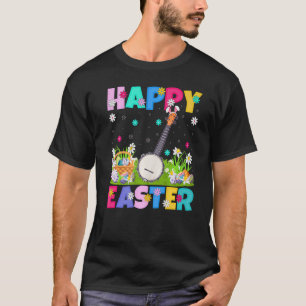 Camiseta Banjo Music Happy Easter Bunny Banjo Easter Sunda