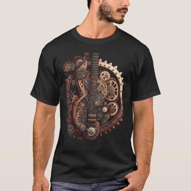 Camiseta Banjo music instrument Graphic steampunk (Anverso)