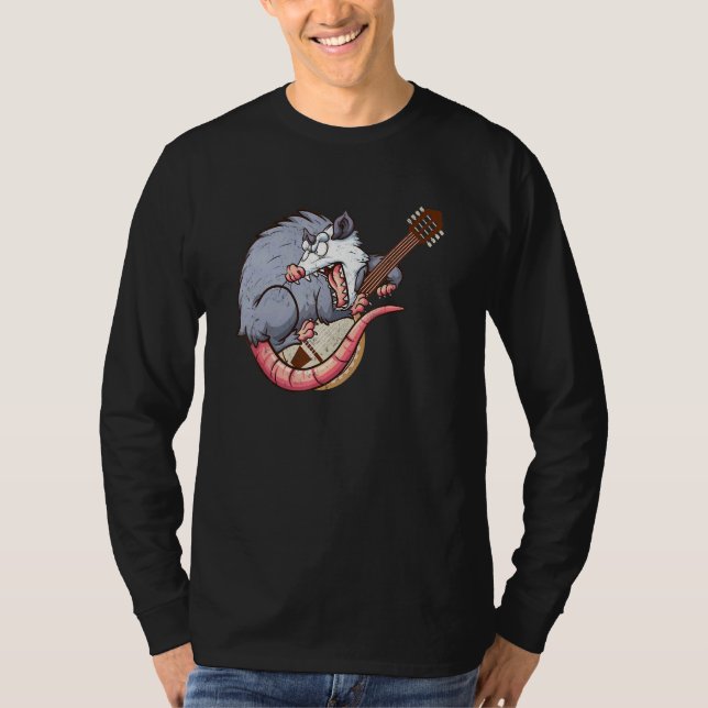 Camiseta Banjo Opossum Opossum Jugando Banjo (Anverso)