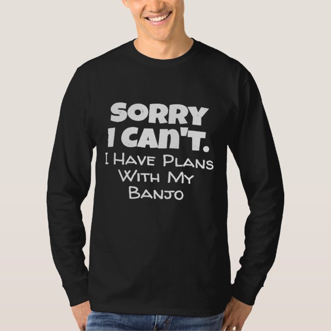 Camiseta Banjo Para Jugadores Y Música (Anverso)