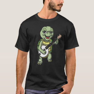 Camiseta Banjo Picadura Tortuga Cute Terrapin Gráfico 1