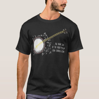 Camiseta Banjo Player Music Notes Bluegrass Stringband