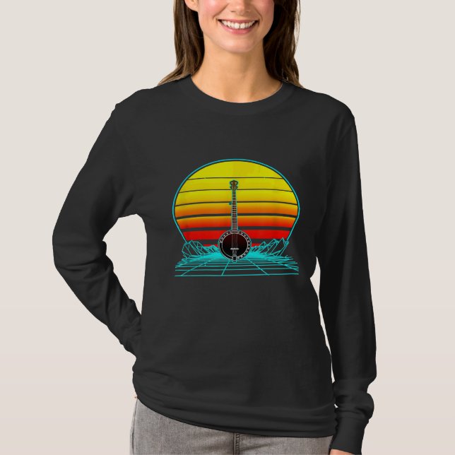 Camiseta Banjo solar retro vintage (Anverso)