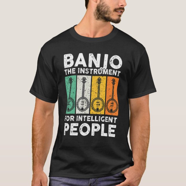 Camiseta Banjo The Instrument For Intelligent People Music (Anverso)