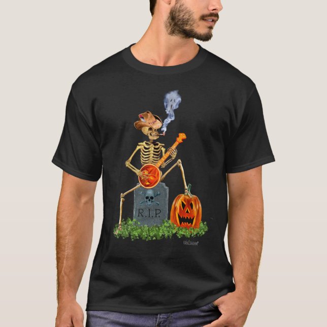 CAMISETA BANJO TOCANDO HUESOS (Anverso)