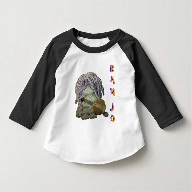 Camiseta Banjo Toddler Raglan (Anverso)