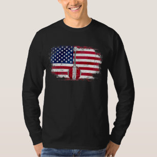 Camiseta Banjo Vintage Con Orquesta De Música De Bandera Am