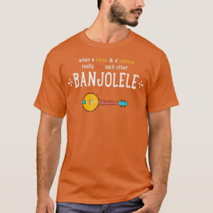 Camiseta Banjolele Banjo Ukulele Impresión divertida