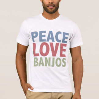 Camiseta Banjos del amor de la paz