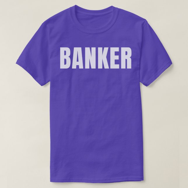 Camiseta Banker Funny Job Title Profession Birthday Gift Id (Diseño del anverso)