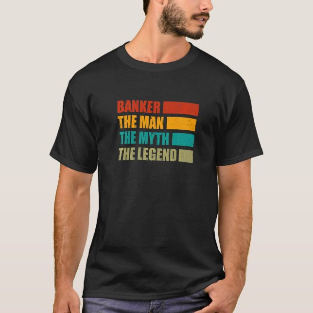 Camiseta Banker The Man The Myth The Legend Bookkeeper Cash (Anverso)