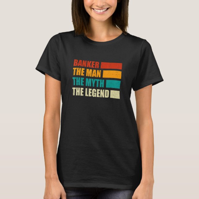 Camiseta Banker The Man The Myth The Legend Bookkeeper Cash (Anverso)