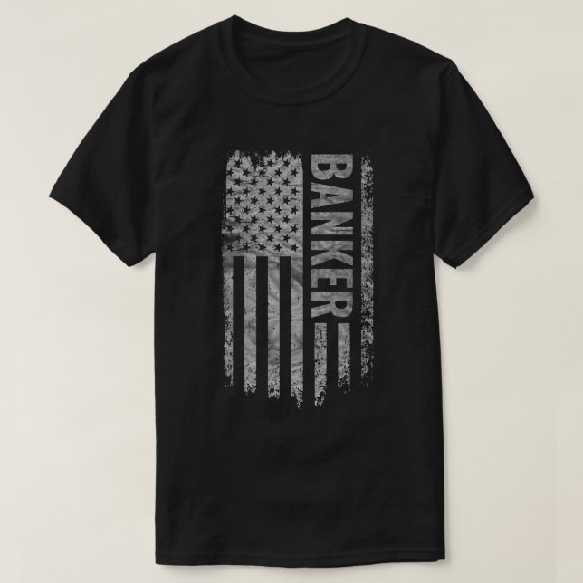 Camiseta Banker USA Flag Distressed design (Diseño del anverso)