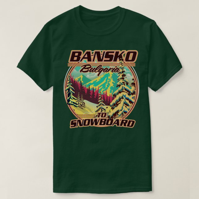 Camiseta Bankso Bulgaria a Snowboard (Diseño del anverso)