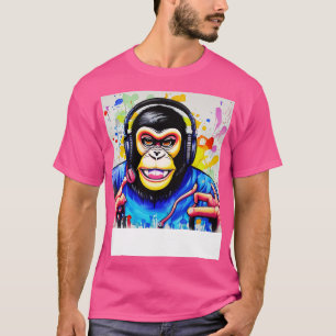 Camiseta Banksy Dj Monkey