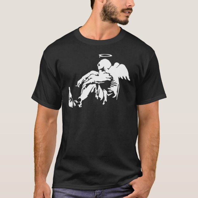 Camiseta Banksy Fallen Angel Classic (Anverso)