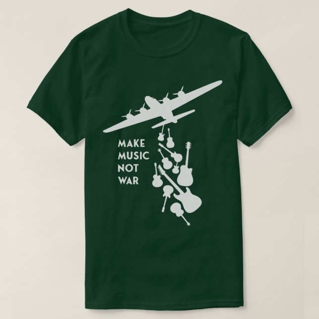 Camiseta Banksy Make Music Not White (Diseño del anverso)